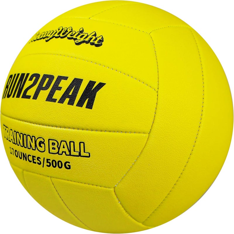 RUN2PEAK Heavy Weight Volleyball Ball Official Size 5 Setter Training Volleyballs PU Practice Volley Balls for Indoor Rebounder Equipment Setters Weighted Volleyball Setting Trainer - Image 2